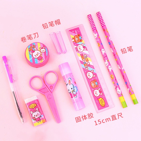 Bộ Dụng Cụ Học Tập Kiểu Hàn Quốc Dễ Thương Cho Bé