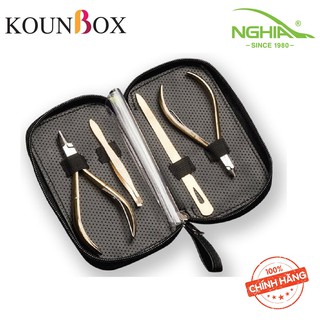 Bộ Quà Tặng Kềm Nghĩa MD-32 Vàng Thép Cao Cấp - 4 Món