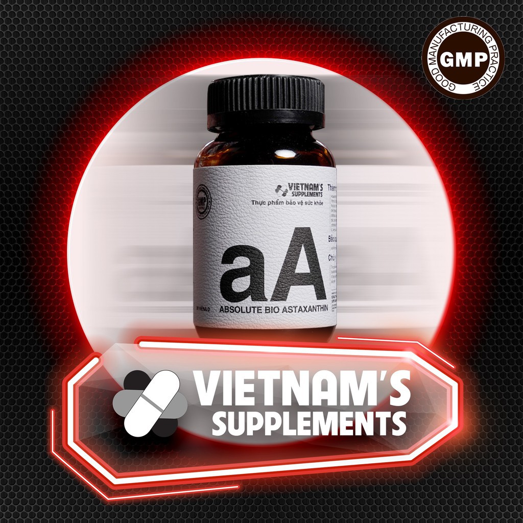 Viên uống hỗ trợ làm đẹp da Absolute Bio Astaxanthin 60 viên/lọ - VN Supplements