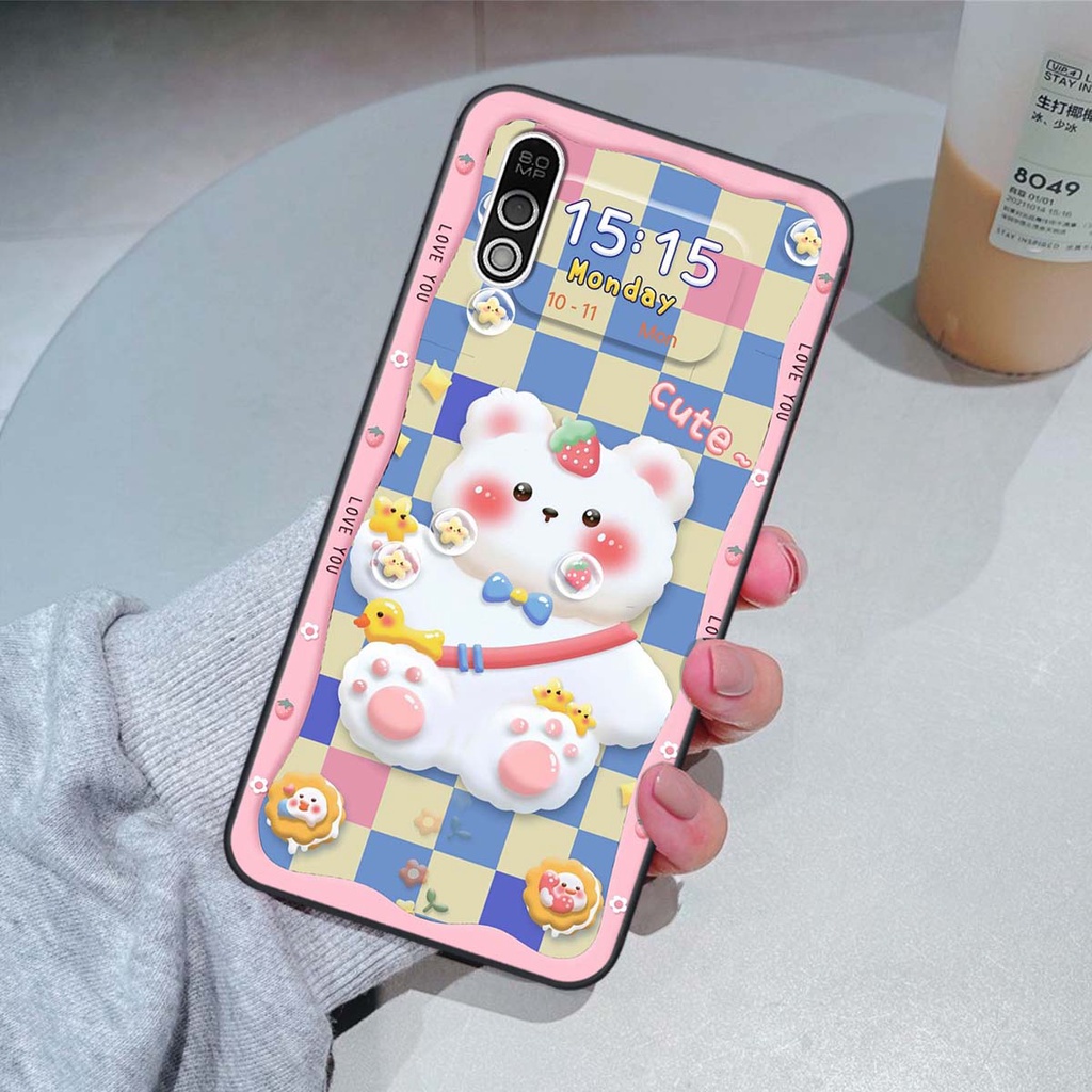 Ốp lưng Vsmart Bee / Bee 3 in hình gấu cute,bò sữa 3D cute dễ thương
