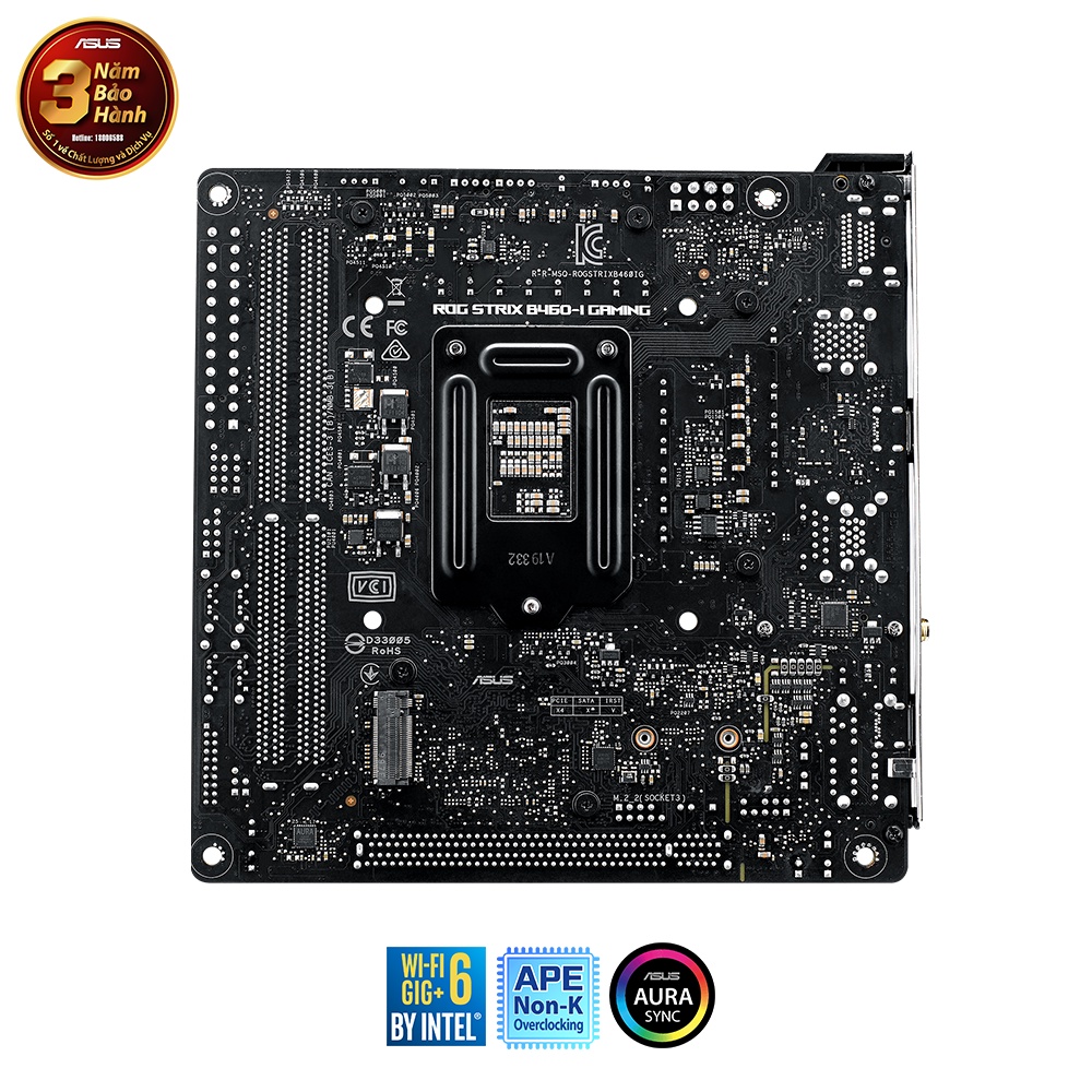 Mainboard ASUS Rog Strix B460-I Gaming (Intel B460 | LGA 1200 | Mini ITX | 2 khe Ram DDR4)