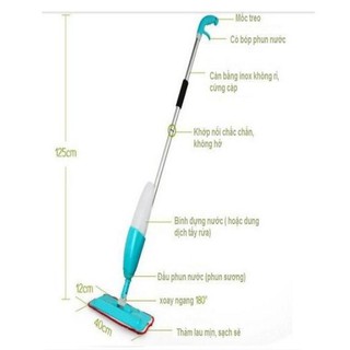 Chổi lau kính có bình xịt nước