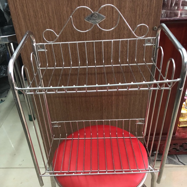 Kệ đựng gia vị inox 2 tầng