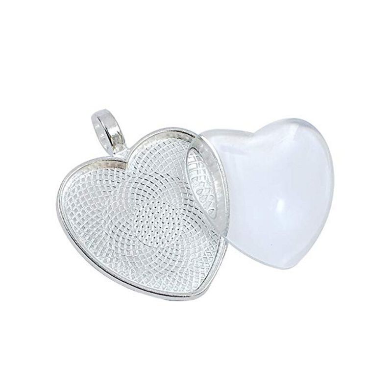 Arin Set 10 Khuyên Tai Trái Tim Rỗng Mạ Vàng / Bạc Làm Khuyên Tai