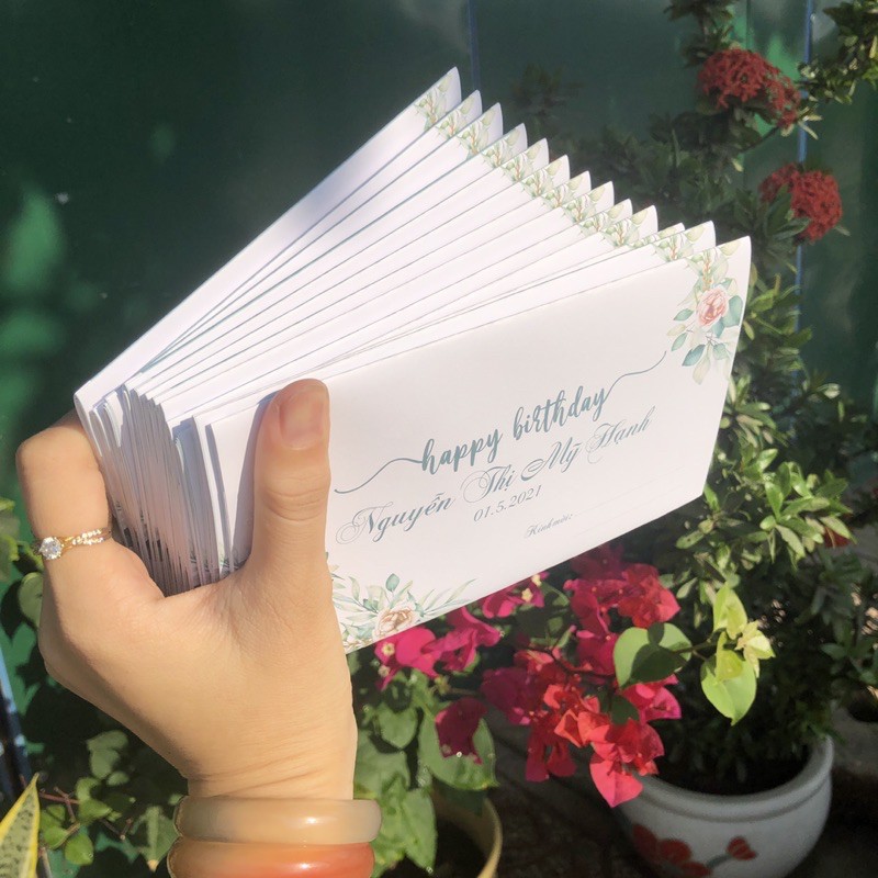 [TQQ] Thiệp mời sinh nhật đẹp khổ dài