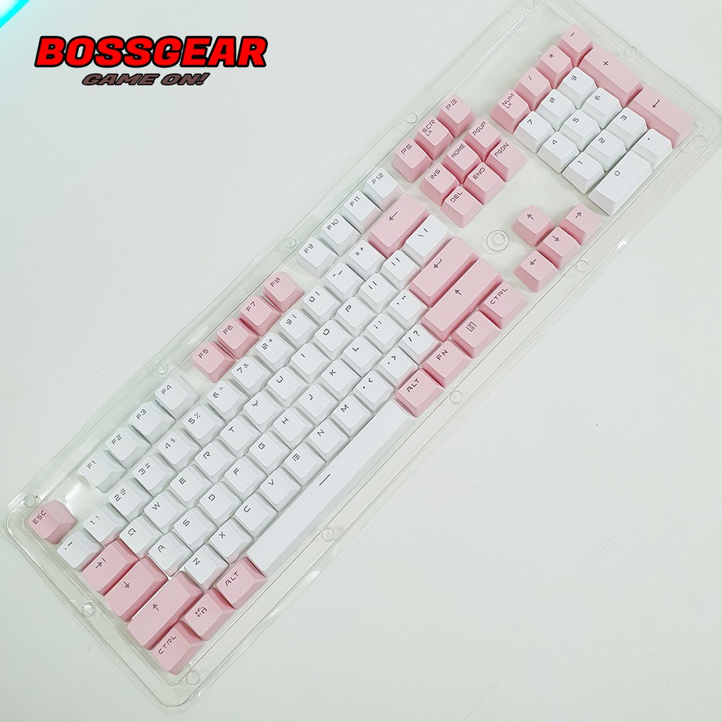 Bộ Keycap PBT 104 Phím Double Shot Xuyên LED ( OEM Profile, Ansi layout )