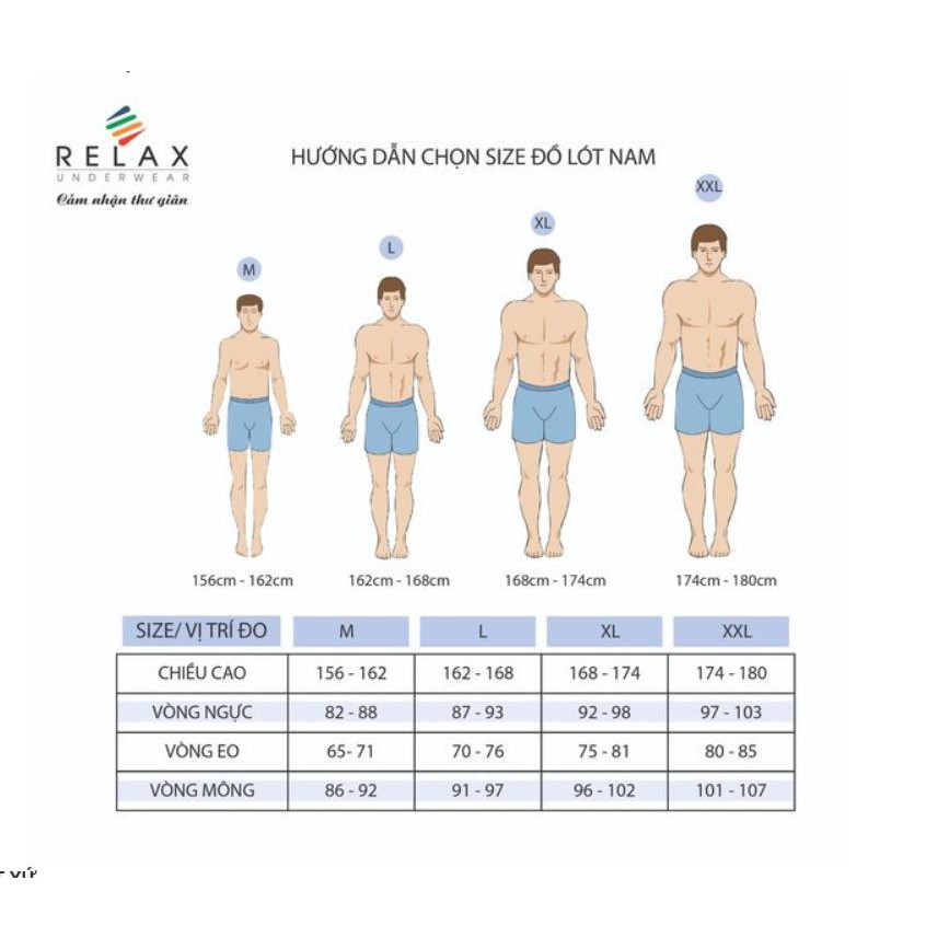 Quần lót nam Relax RLTK007 boxer thể thao, thun lạnh cao cấp, độ bền cao,thoáng mát thấm hút tốt