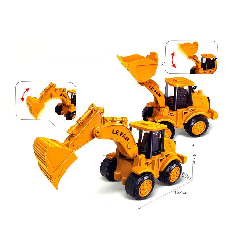 Hộp đồ chơi cần cầu và máy xúc dành cho bé Gomommy