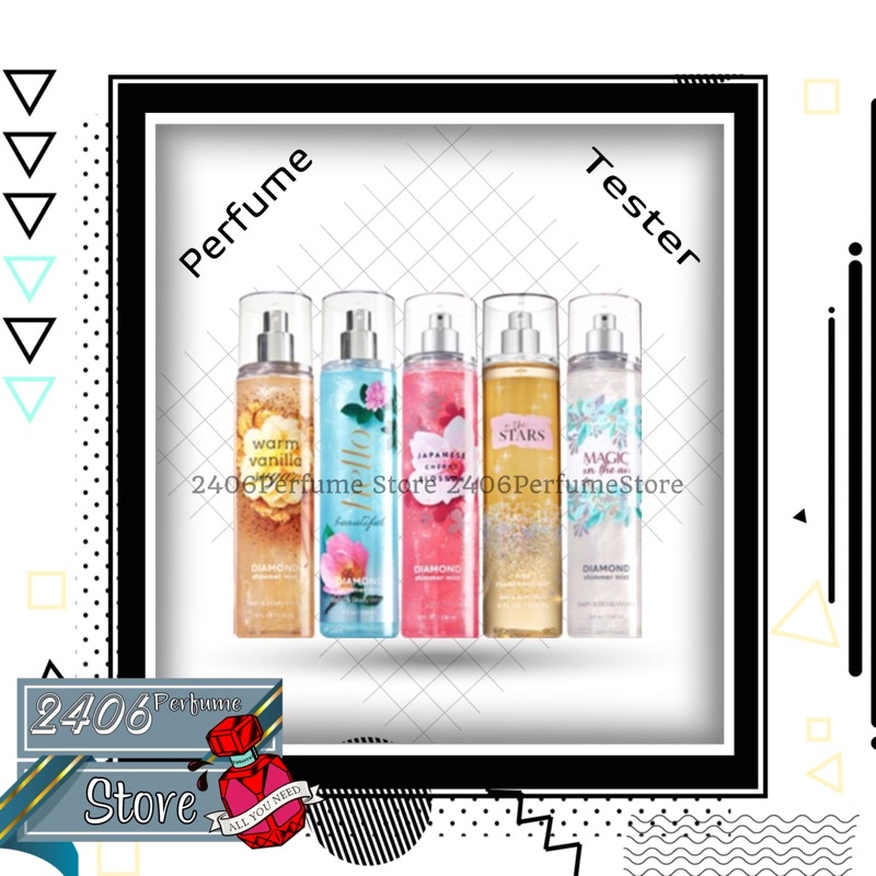 {PINKY}  BBW Xịt Thơm Toàn Thân Ánh Nhũ Kim Tuyến Shimmer Body Mist