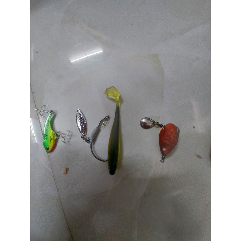 combo mồi lure 3 tầng nước, lửng, đáy, nổi