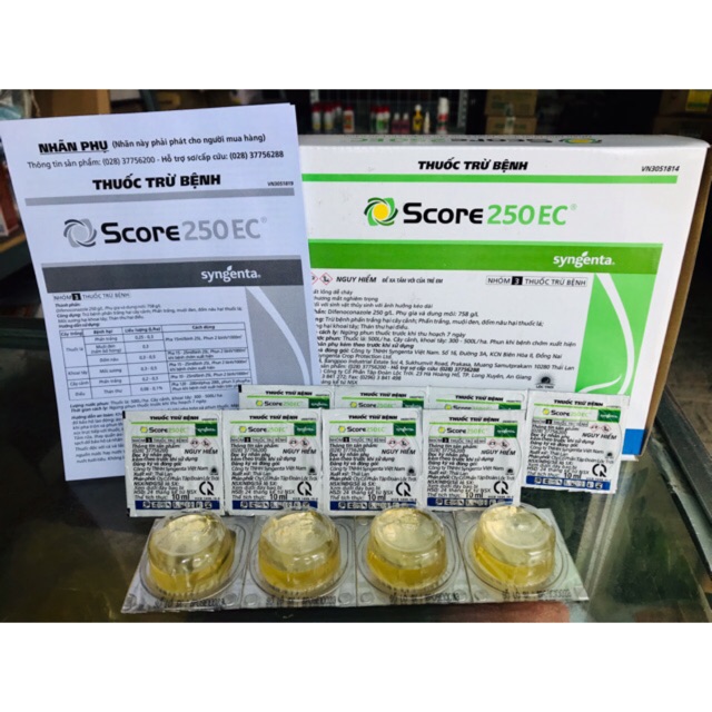 Thuốc trừ bệnh Score 250EC (10ml syngenta Thuỵ Sỹ)