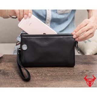 Clutch cầm tay nam da bò cl05