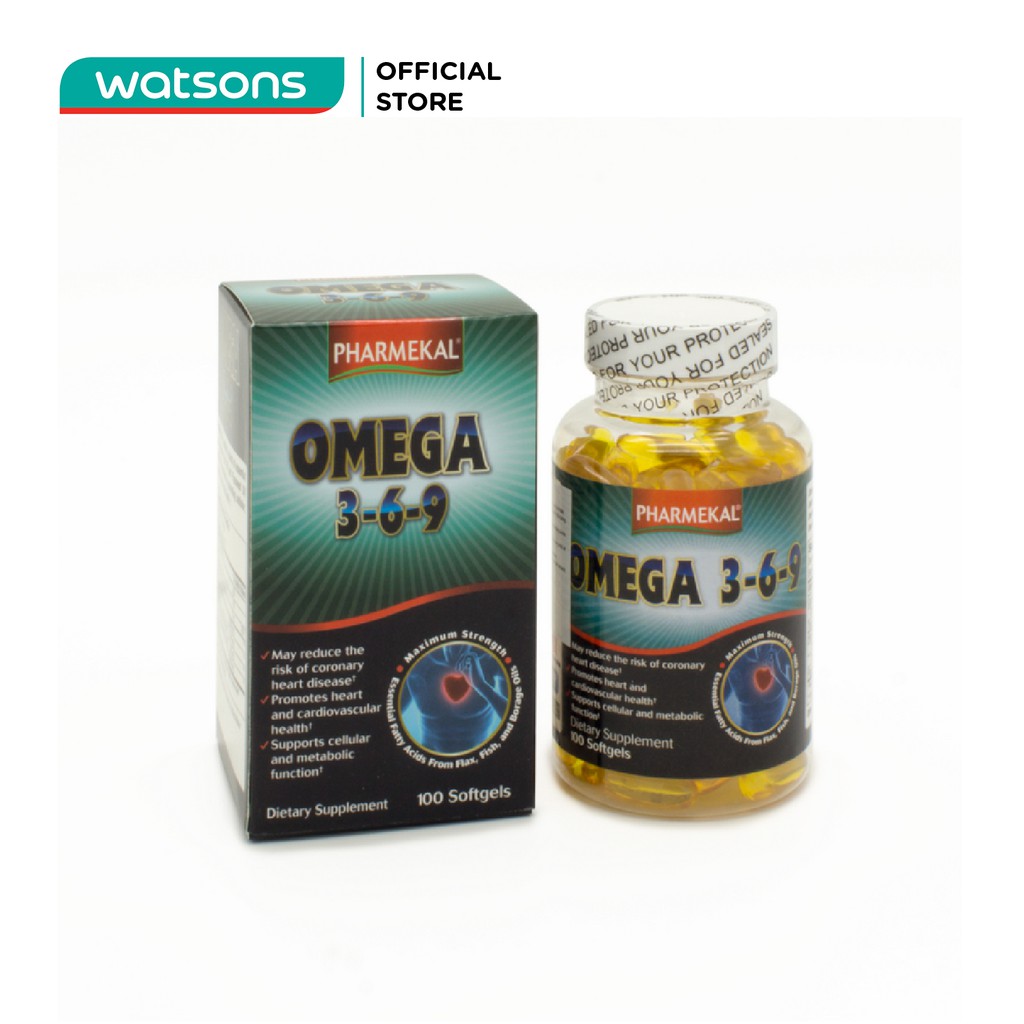 Viên Uống Dầu Cá Pharmekal Omega 3 6 9 100 Viên/Hộp