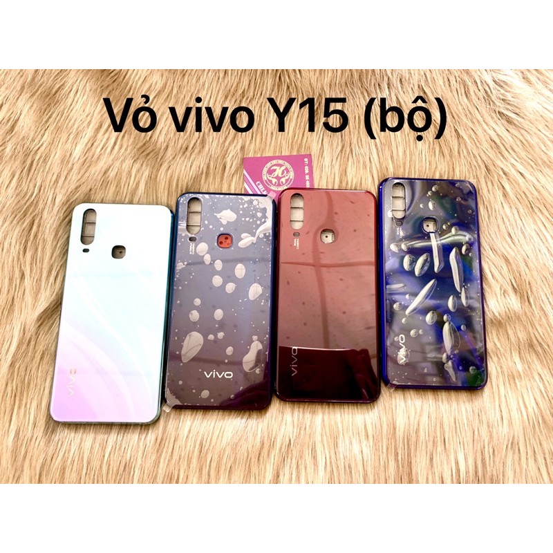 vỏ vivo y15 (bộ) - nắp lưng sau + khung sườn + nút linh tinh (như hình)
