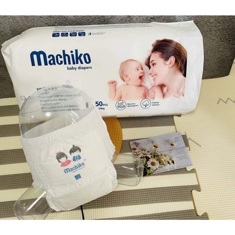 Tã/bỉm quần machiko chính hãng 100miếng đủ size m-3XL siêu thấm hút date xa