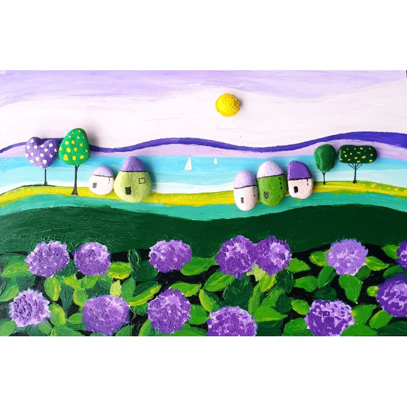 Tranh Sỏi Đá Nghệ Thuật Tự Nhiên Decor Trang Trí