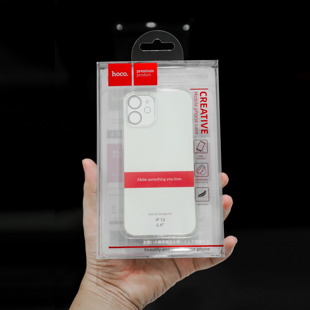 Ốp Lưng Trong Suốt Hoco Light cho 12 PRO MAX 11 PRO MAX XSMAX X XS 7PLUS 8PLUS 6PLUS FukiShop