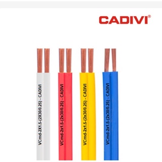 Giá 1 mét dây điện đôi mềm vcmd cadivi/ 2x0.5 - 2x0.75 - 2x1.0 - 2x1.5 -2x2.5 / 2x16 - 2x24 - 2x32 - 2x30 - 2x50