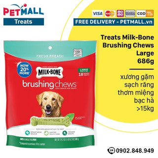 Treats Milk-Bone Brushing Chews Large 686g - 18 treats