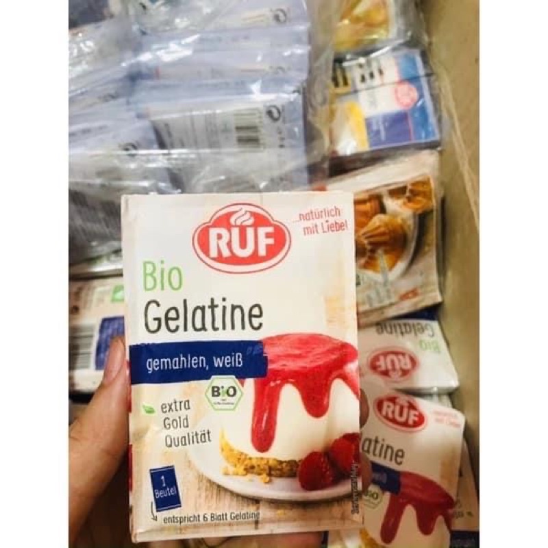 Bột gelatine 9g hữu cơ