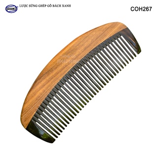 Lược răng ghép gỗ thơm hình múi bưởi bỏ túi tiện lợi - coh267