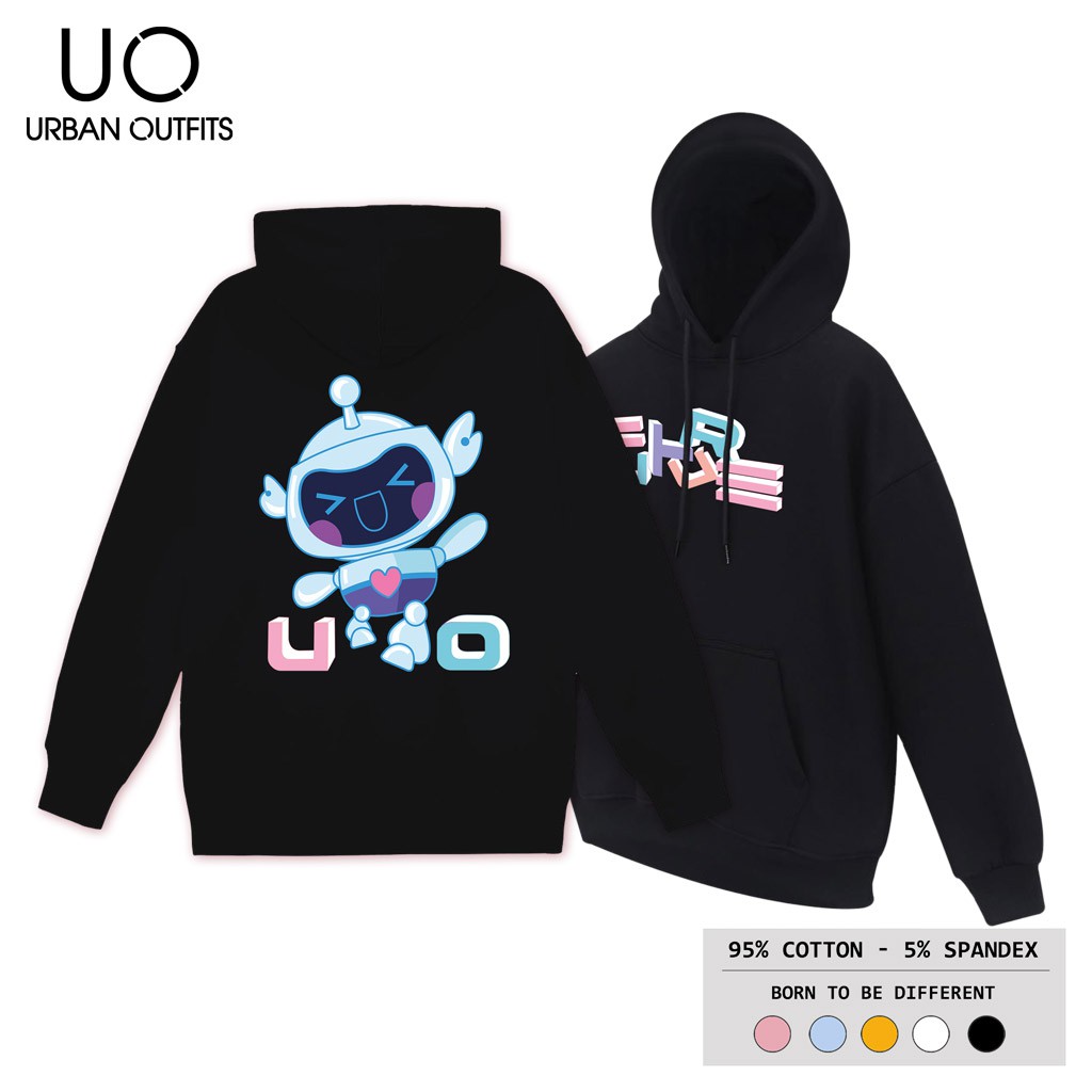 Áo Hoodie Nam Nữ Form Rộng URBAN OUTFITS In Future UO HOO04 Chui Đầu Thun Cotton Nỉ