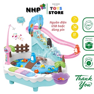 Đồ chơi cho bé câu cá, bộ đồ chơi câu cá cho bé gái, trai vận động, trí tuệ NHP
