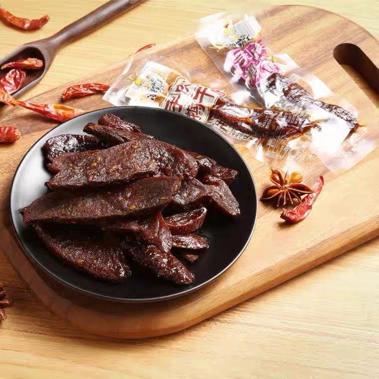 Bò ướt cay Tứ xuyên/ bò cay dạng cục vị cay Tứ Xuyên (Hộp 30 miếng)