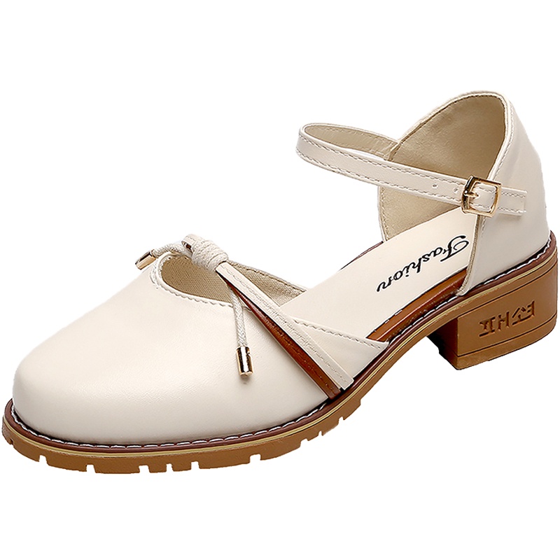 Sandal Cao Gót 4 Phân ULZZANG Bít Mũi