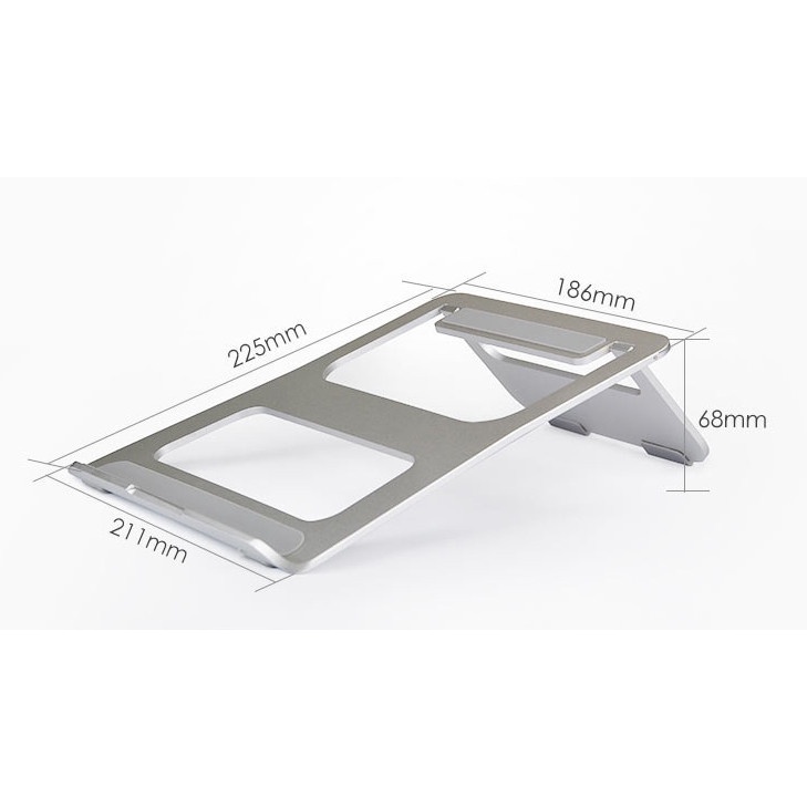 Giá Đỡ LAPTOP Macbook Nhôm Gấp Gọn Điều Chỉnh Độ Cao Chống Mỏi Cổ , Đế Tản Nhiệt Kê Laptop 14 inch 15.6 inch