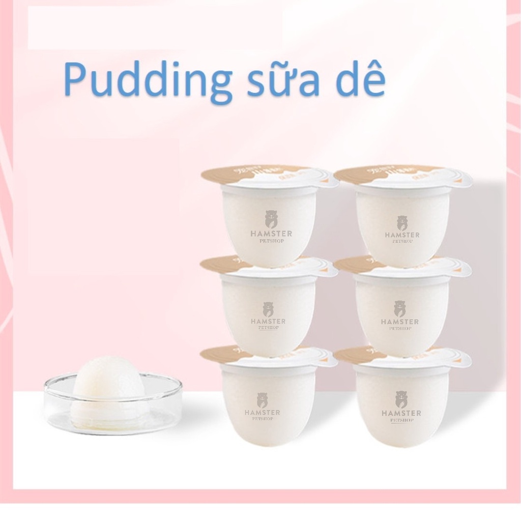 Pudding sữa dê cho hamster, chó, mèo, thỏ, bọ, sóc