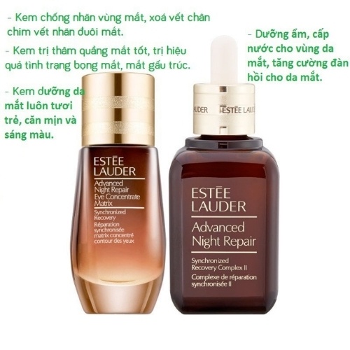 Set dưỡng Estee Lauder 2 món Serum ANR và Serum mắt Eye Concentrate Matrix - licyhouse