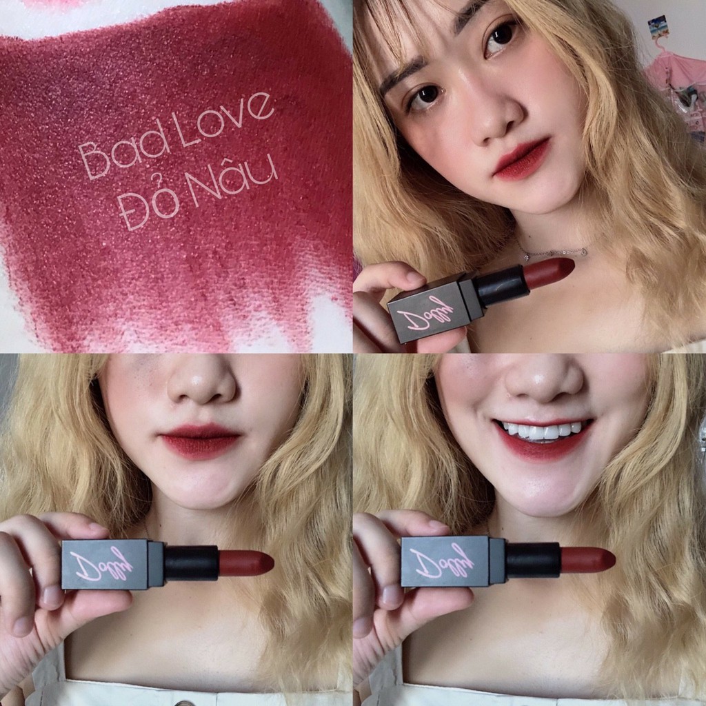 [Đỏ Nâu] Bad Love - Son  Sáp Phủ Phấn Dolly Không Chì Màu Đỏ Nâu | BigBuy360 - bigbuy360.vn