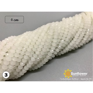 Chuỗi pha lê bánh xe đục 4mm cao cấp