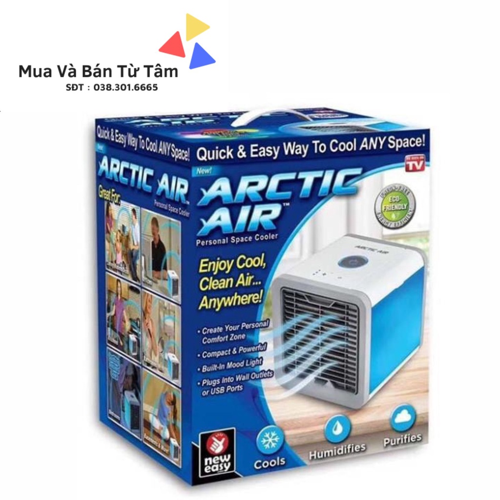 Quạt Đá Điều Hòa Hơi Nước Mini Để Bàn Có Khay Chứa Đá. Mua Và Bán Từ Tâm