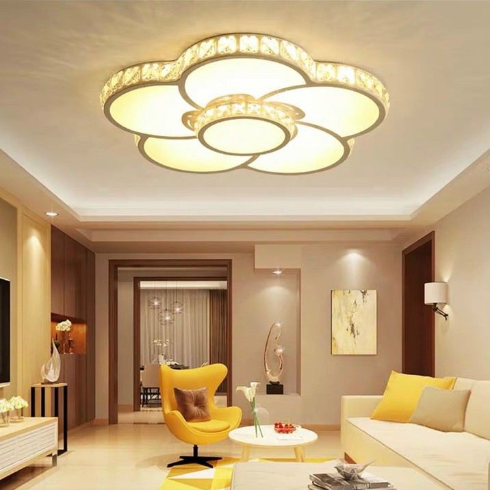 Đèn Led Ốp Trần Pha Lê OTP89, Đèn Mâm Pha Lê Trang Trí Phòng Khách