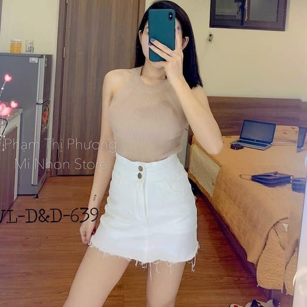 [ Mã FAMAYWA giảm 10K đơn 50K] Quần short bò giả váy shynstores cào rách siêu hot màu đen trắng | BigBuy360 - bigbuy360.vn