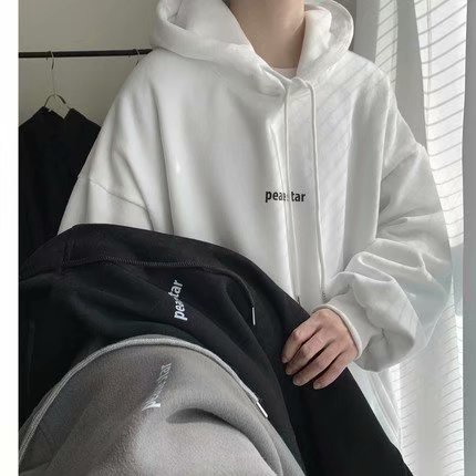 Áo Hoodie Dáng Rộng In Chữ Phong Cách Hip hop Thời Trang Mùa Đông Cho Nam Cỡ M-5XL