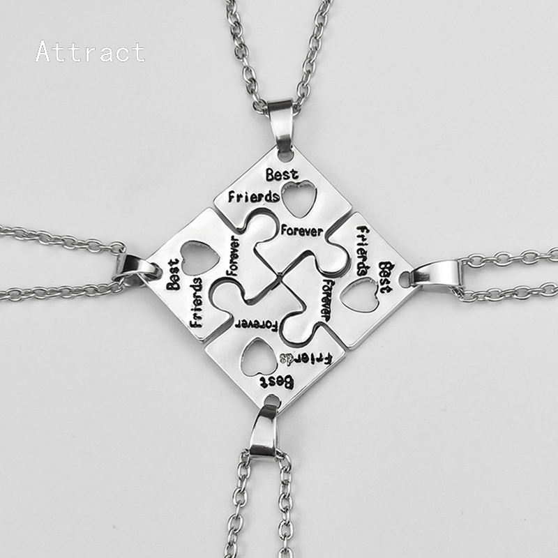 Set 4 vòng cổ lắp ghép phong cách tình bạn độc đáo