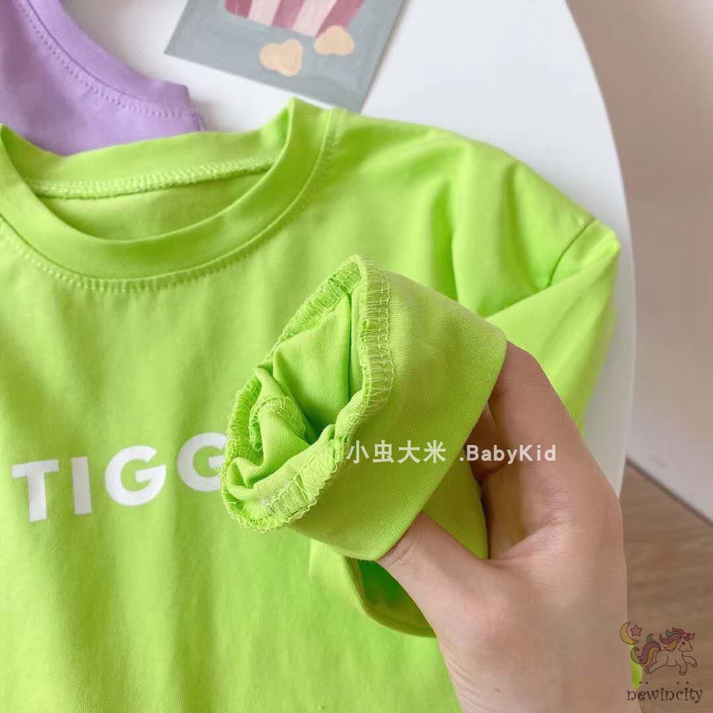 Đầm thun cotton in hoạt hình phía sau phong cách Hàn Quốc cho bé gái | BigBuy360 - bigbuy360.vn
