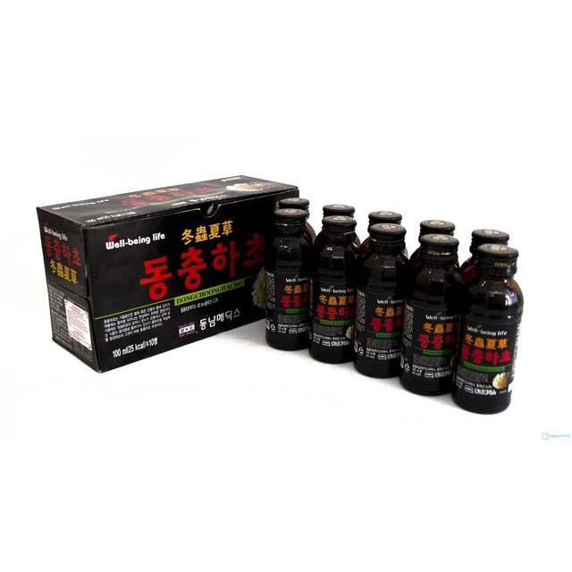 Nước Đông Trùng Hạ Thảo Hàn Quốc, Hộp 10 chai, hoanggamkorea