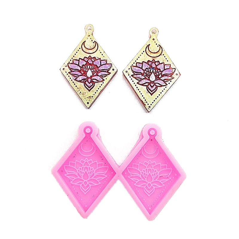 Khuôn Silicone Làm Mặt Dây Chuyền / Bông Tai Diy