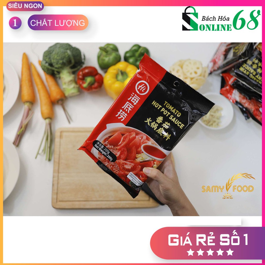 [Haidilao Hot Pot] Cốt lẩu cà chua Haidilao Malaysia 200g - Tomato Hot Pot Sauce