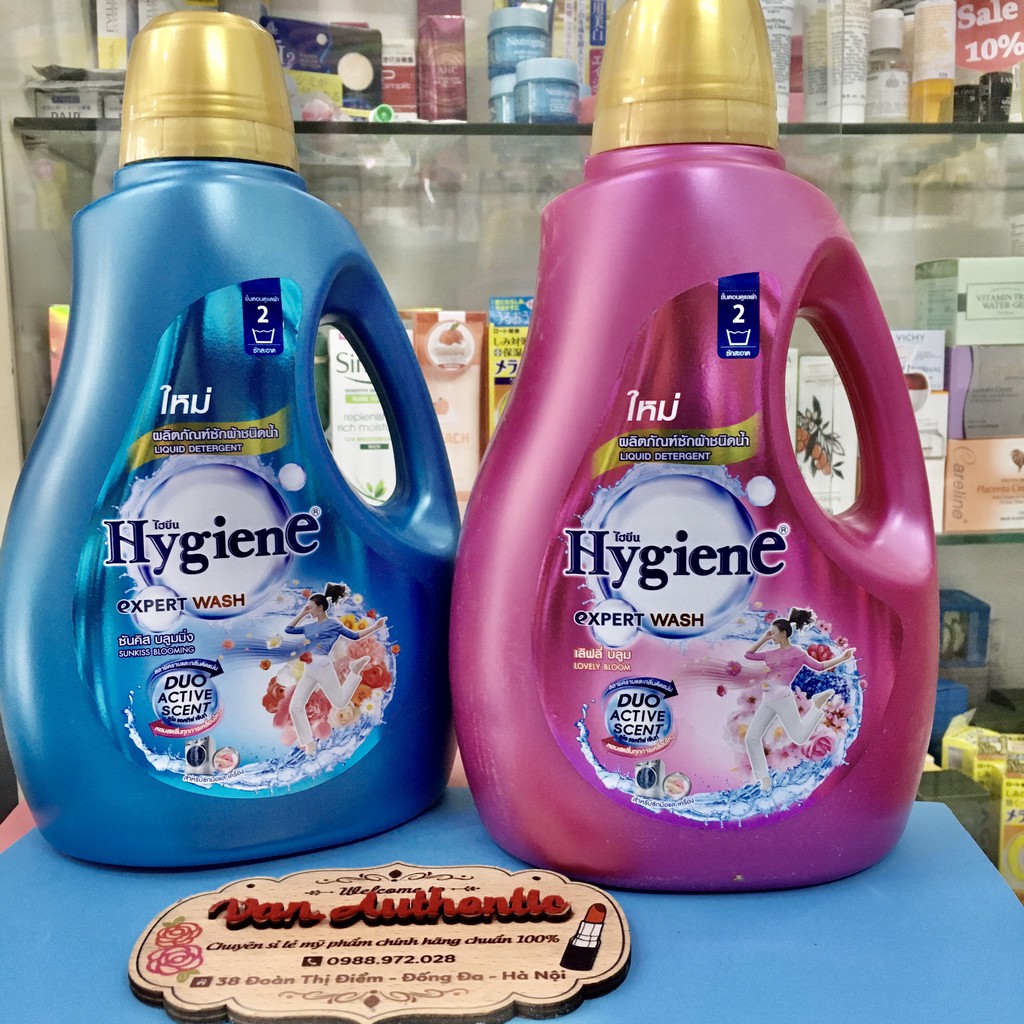 Nước giặt xả hygiene xanh hồng 2800ml (mẫu mới)