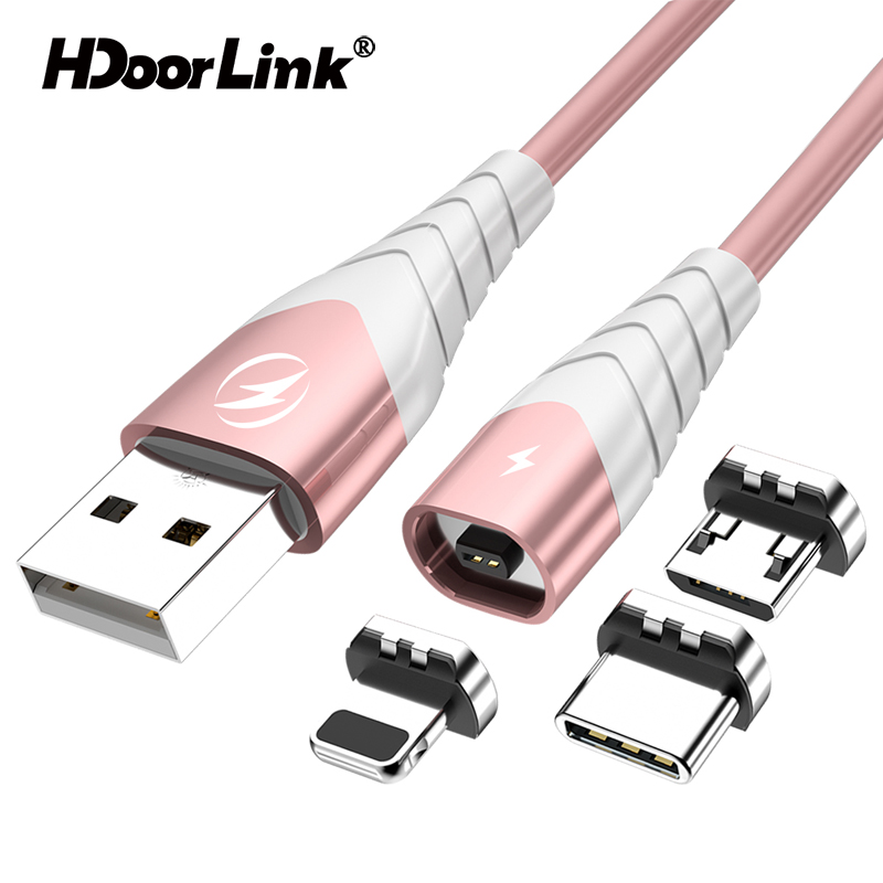 Cáp Sạc Nhanh Nam Châm HdoorLink 2pin Cổng Usb Type C Cho Samsung/ Android