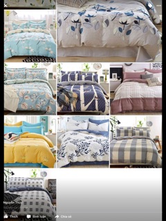 SET CHĂN GA GỐI COTTON LỤA 100%