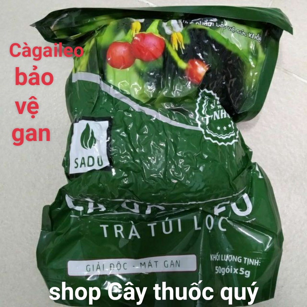 [Mã 1511FMCGSALE giảm 8% đơn 500K] 1 bịch trà túi lọc Cà Gai Leo Sadu 250g (5g x 50 túi lọc) mát gan-bảo vệ gan