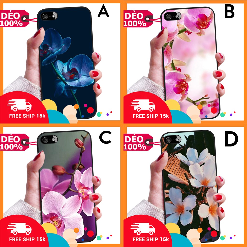 ỐP LƯNG DẺO IPHONE 5 ĐỦ DÒNG HÌNH NỀN FLOWER NHẸ NHÀNG PHỦ BÓNG NHƯ GƯƠNG