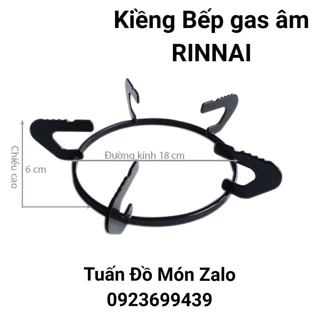 KIỀNG CỌNG BẾP GAS ÂM ZIN RINNAI RVB-2BG CAO 6 CM LỌT LÒNG ĐƯỜNG KÍNH 18 CM ĐA NĂNG PHỤ TÙNG LINH KIỆN CHÍNH HÃNG