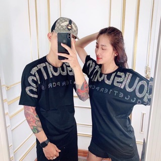 Áo phông đính đá LV phản quang